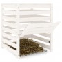 Compostador de madera maciza de pino blanco 63,5x63,5x77,5 cm de vidaXL, Compostadores - Ref: Foro24-823809, Precio: 96,20 €,...