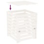 Compostador de madera maciza de pino blanco 63,5x63,5x77,5 cm de vidaXL, Compostadores - Ref: Foro24-823809, Precio: 96,20 €,...