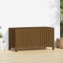 Caja de almacenaje jardín madera pino marrón miel 121x55x64 cm de vidaXL, Cajas de almacenaje para exteriores - Ref: Foro24-8...