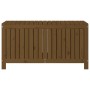 Caja de almacenaje jardín madera pino marrón miel 121x55x64 cm de vidaXL, Cajas de almacenaje para exteriores - Ref: Foro24-8...