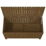 Caja de almacenaje jardín madera pino marrón miel 121x55x64 cm de vidaXL, Cajas de almacenaje para exteriores - Ref: Foro24-8...
