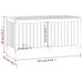 Caja de almacenaje jardín madera pino marrón miel 121x55x64 cm de vidaXL, Cajas de almacenaje para exteriores - Ref: Foro24-8...