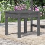 Banco de jardín madera maciza de pino gris 50x44x45 cm en Bancos de jardín | Comprar online en Foru.es