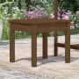 Banco de jardín madera maciza pino marrón miel 50x44x45 cm en Bancos de jardín | Comprar online en Foru.es