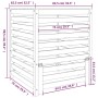 Compostador madera maciza de abeto Douglas 82,5x82,5x99,5 cm de vidaXL, Compostadores - Ref: Foro24-823820, Precio: 177,68 €,...