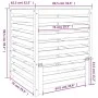 Solid Douglas fir wood composter 82.5x82.5x99.5 cm by vidaXL, Composters - Ref: Foro24-823820, Price: 174,71 €, Discount: %