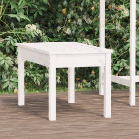 Banco de jardín madera maciza pino blanco 80x44x45 cm en Bancos de jardín | Comprar online en Foru.es