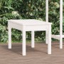 Banco de jardín madera maciza pino blanco 80x44x45 cm en Bancos de jardín | Comprar online en Foru.es