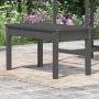 Banco de jardín madera maciza pino gris 80x44x45 cm en Bancos de jardín | Comprar online en Foru.es