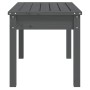 Banco de jardín madera maciza pino gris 80x44x45 cm en Bancos de jardín | Comprar online en Foru.es