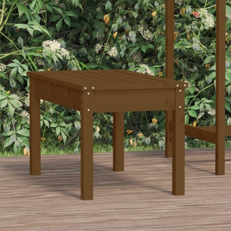Banco de jardín madera maciza pino marrón miel 80x44x45 cm en Bancos de jardín | Comprar online en Foru.es