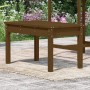 Banco de jardín madera maciza pino marrón miel 80x44x45 cm en Bancos de jardín | Comprar online en Foru.es