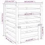Compostador de madera maciza de pino negro 63,5x63,5x77,5 cm de vidaXL, Compostadores - Ref: Foro24-823812, Precio: 109,29 €,...