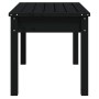 Banco de jardín madera maciza pino negro 80x44x45 cm en Bancos de jardín | Comprar online en Foru.es