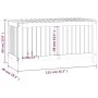 Caja de almacenaje jardín madera maciza de pino 115x49x60 cm de vidaXL, Cajas de almacenaje para exteriores - Ref: Foro24-823...