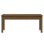 Banco de jardín madera maciza pino marrón miel 109x44x45 cm en Bancos de jardín | Comprar online en Foru.es