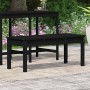 Banco de jardín madera maciza pino negro 109x44x45 cm en Bancos de jardín | Comprar online en Foru.es