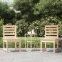 Sillas de jardín 2 uds madera maciza pino 50x48x91,5 cm en Sillas de jardín | Comprar online en Foru.es