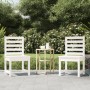 Sillas jardín 2 uds madera maciza pino blanco 50x48x91,5 cm en Sillas de jardín | Comprar online en Foru.es