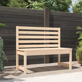 Banco de jardín madera maciza de pino 109 cm en Bancos de jardín | Comprar online en Foru.es