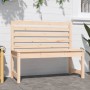 Banco de jardín madera maciza de pino 109 cm en Bancos de jardín | Comprar online en Foru.es