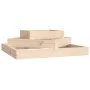 Jardinera de madera maciza de pino 83x83x27 cm de vidaXL, Maceteros y jardineras - Ref: Foro24-823878, Precio: 46,15 €, Descu...