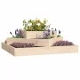 Jardinera de madera maciza de pino 83x83x27 cm de vidaXL, Maceteros y jardineras - Ref: Foro24-823878, Precio: 46,15 €, Descu...