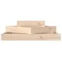 Jardinera de madera maciza de pino 83x83x27 cm de vidaXL, Maceteros y jardineras - Ref: Foro24-823878, Precio: 46,15 €, Descu...
