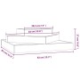 Jardinera de madera maciza de pino 83x83x27 cm de vidaXL, Maceteros y jardineras - Ref: Foro24-823878, Precio: 46,83 €, Descu...