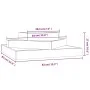 Jardinera de madera maciza de pino 83x83x27 cm de vidaXL, Maceteros y jardineras - Ref: Foro24-823878, Precio: 46,15 €, Descu...