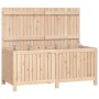 Caja de almacenaje jardín madera maciza de pino 147x68x64 cm de vidaXL, Cajas de almacenaje para exteriores - Ref: Foro24-823...
