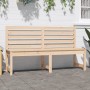 Banco de jardín madera maciza pino 157,5 cm en Bancos de jardín | Comprar online en Foru.es