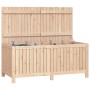 Caja de almacenaje jardín madera maciza de pino 147x68x64 cm de vidaXL, Cajas de almacenaje para exteriores - Ref: Foro24-823...
