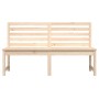 Banco de jardín madera maciza pino 157,5 cm en Bancos de jardín | Comprar online en Foru.es