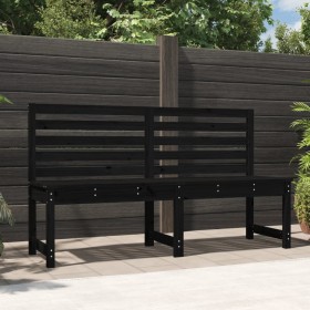 Banco de jardín madera maciza pino negro 157,5 cm en Bancos de jardín | Comprar online en Foru.es