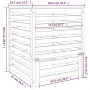 Compostador de madera maciza de pino blanco 82,5x82,5x99,5 cm de vidaXL, Compostadores - Ref: Foro24-823816, Precio: 117,89 €...