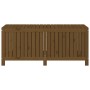 Caja de almacenaje jardín madera pino marrón miel 147x68x64 cm de vidaXL, Cajas de almacenaje para exteriores - Ref: Foro24-8...