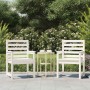 Sillas jardín 2 uds madera maciza pino blanco 60x48x91 cm en Sillas de jardín | Comprar online en Foru.es