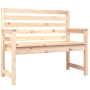 Banco de jardín madera maciza de pino 109x48x91,5 cm en Bancos de jardín | Comprar online en Foru.es