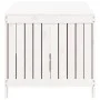 Caja de almacenaje jardín madera de pino blanco 147x68x64 cm de vidaXL, Cajas de almacenaje para exteriores - Ref: Foro24-823...