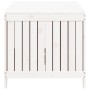 Caja de almacenaje jardín madera de pino blanco 147x68x64 cm de vidaXL, Cajas de almacenaje para exteriores - Ref: Foro24-823...