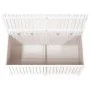 Caja de almacenaje jardín madera de pino blanco 147x68x64 cm de vidaXL, Cajas de almacenaje para exteriores - Ref: Foro24-823...