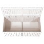Caja de almacenaje jardín madera de pino blanco 147x68x64 cm de vidaXL, Cajas de almacenaje para exteriores - Ref: Foro24-823...