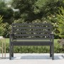 Banco de jardín madera maciza de pino gris 109x48x91,5 cm en Bancos de jardín | Comprar online en Foru.es