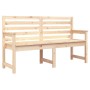 Banco de jardín madera maciza de pino 159,5x48x91,5 cm en Bancos de jardín | Comprar online en Foru.es