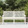 Banco de jardín madera maciza pino blanco 159,5x48x91,5 cm en Bancos de jardín | Comprar online en Foru.es