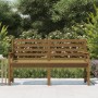 Banco de jardín madera maciza pino marrón miel 159,5x48x91,5 cm en Bancos de jardín | Comprar online en Foru.es