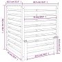 Compostador de madera maciza de pino 82,5x82,5x99,5 cm de vidaXL, Compostadores - Ref: Foro24-823815, Precio: 142,09 €, Descu...