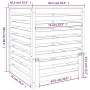 Compostador de madera maciza de pino 82,5x82,5x99,5 cm de vidaXL, Compostadores - Ref: Foro24-823815, Precio: 135,87 €, Descu...