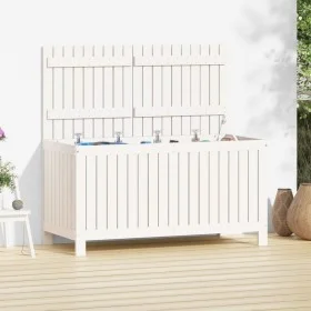 White pine wood garden storage box 121x55x64 cm by vidaXL, Outdoor storage boxes - Ref: Foro24-823844, Price: 209,05 €, Disco...
